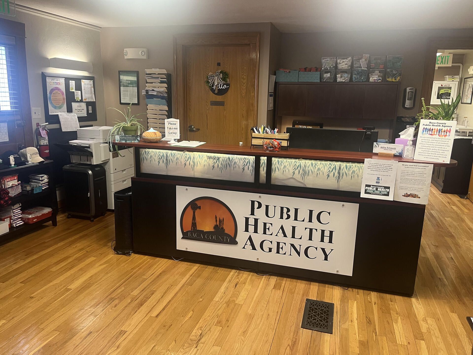 public health front desk